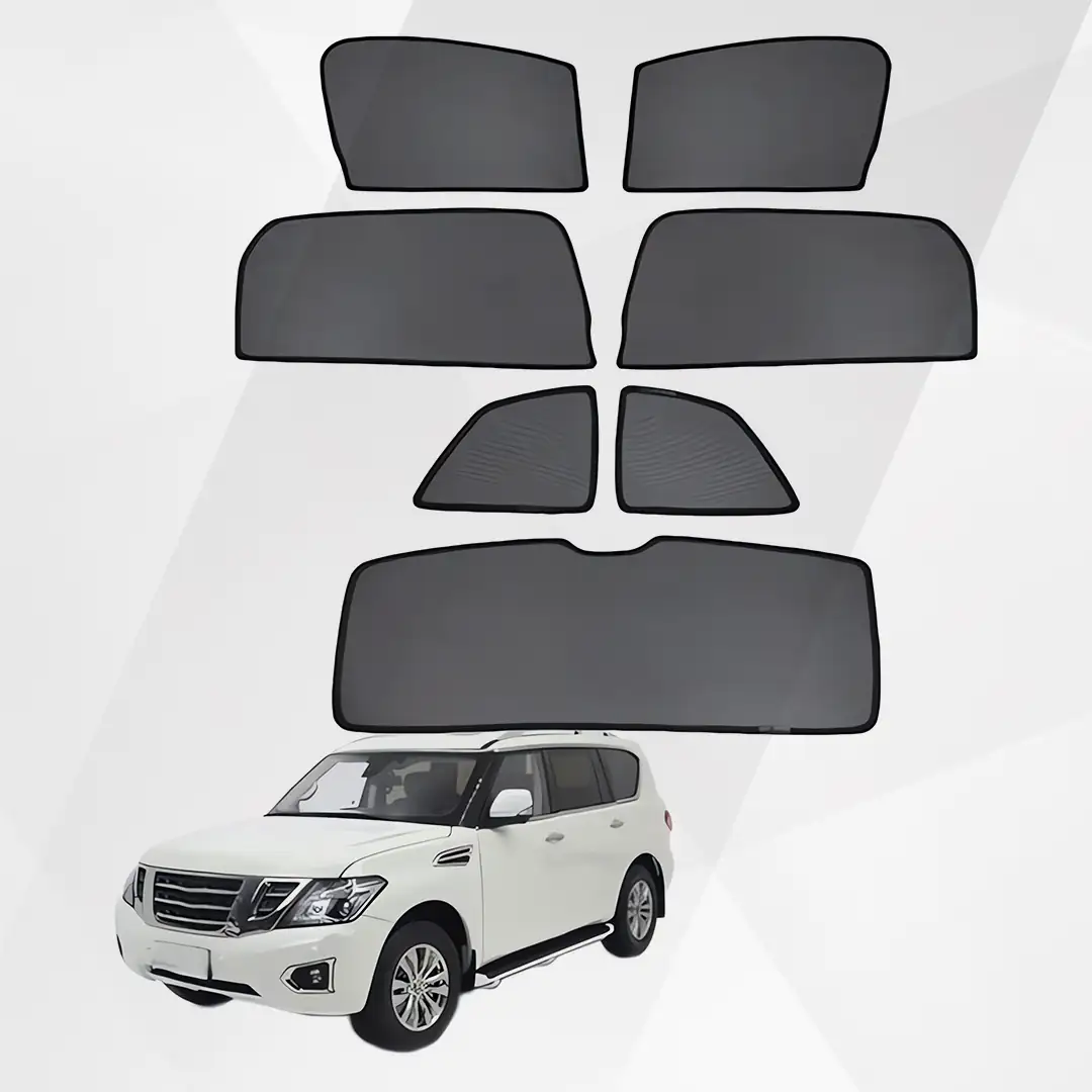 Nissan Patrol Y62 Magnetic Window Sun Shade Curtain Set 7PCS 2014-2022