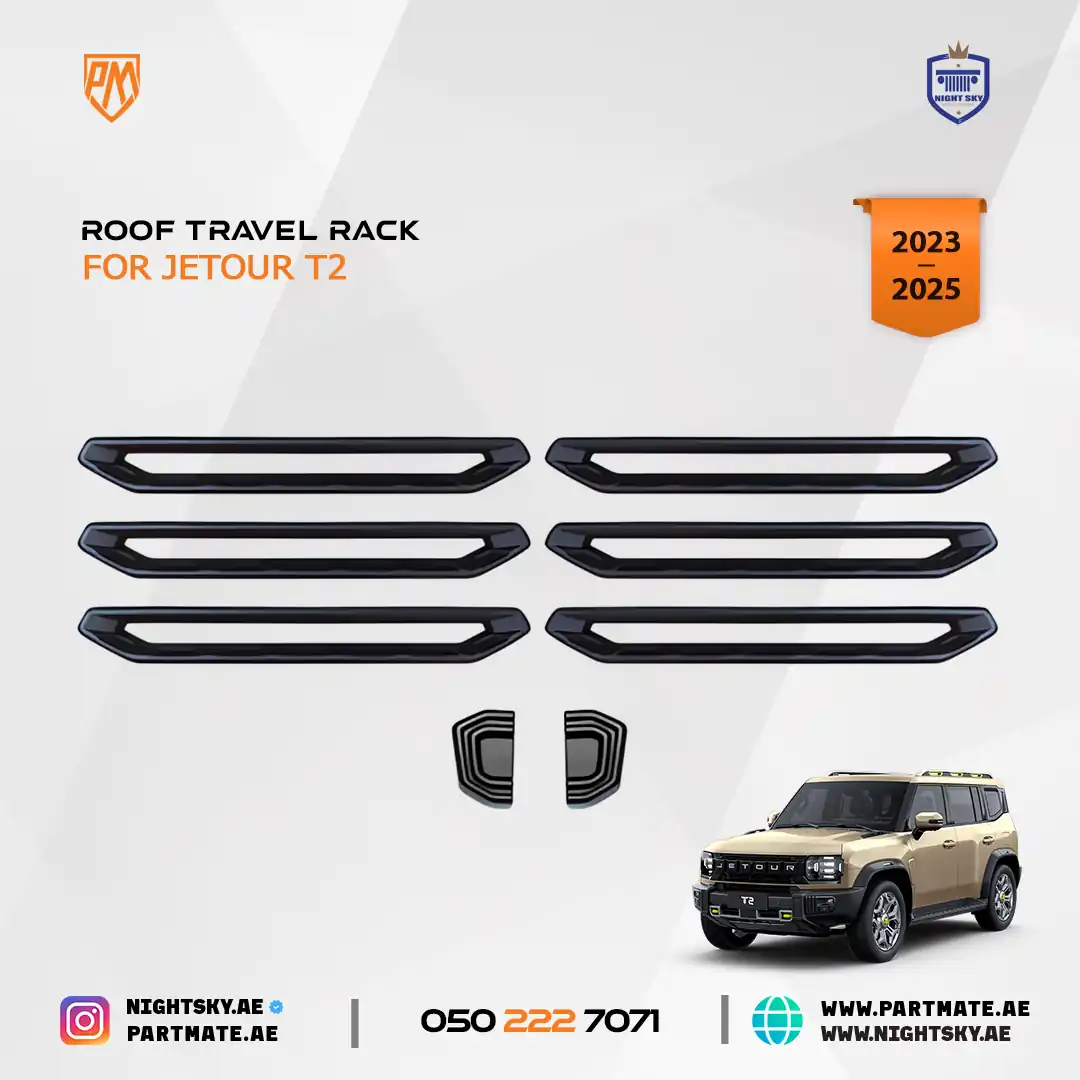 Jetour T2 Roof Travel Rack – Heavy-Duty Luggage & Gear Carrier (2023–2025)