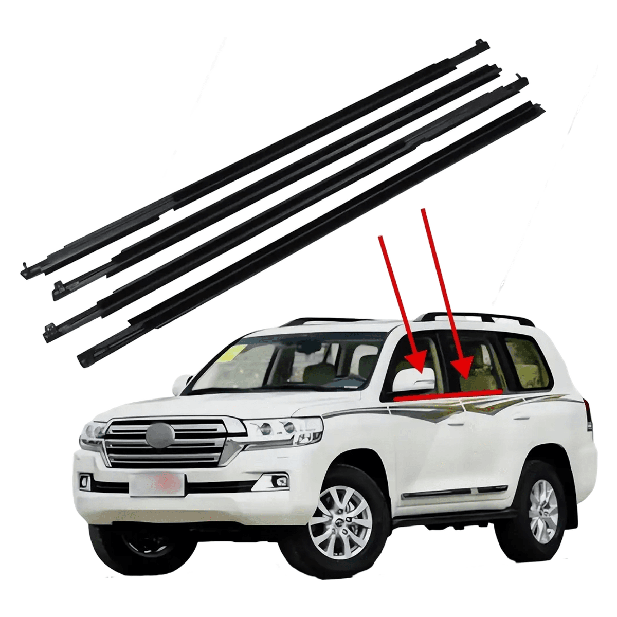 Toyota Land Cruiser LC200 Door Sealing Strip 2008-2021
