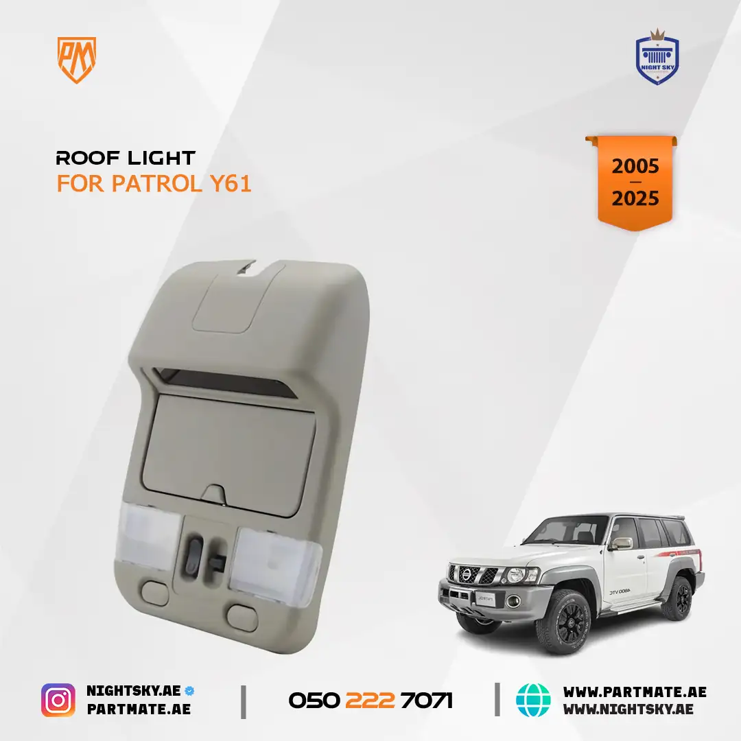 Nissan Patrol Y61 Pathfinder QX4 Front Dome Light with Display Roof Reading Lamp