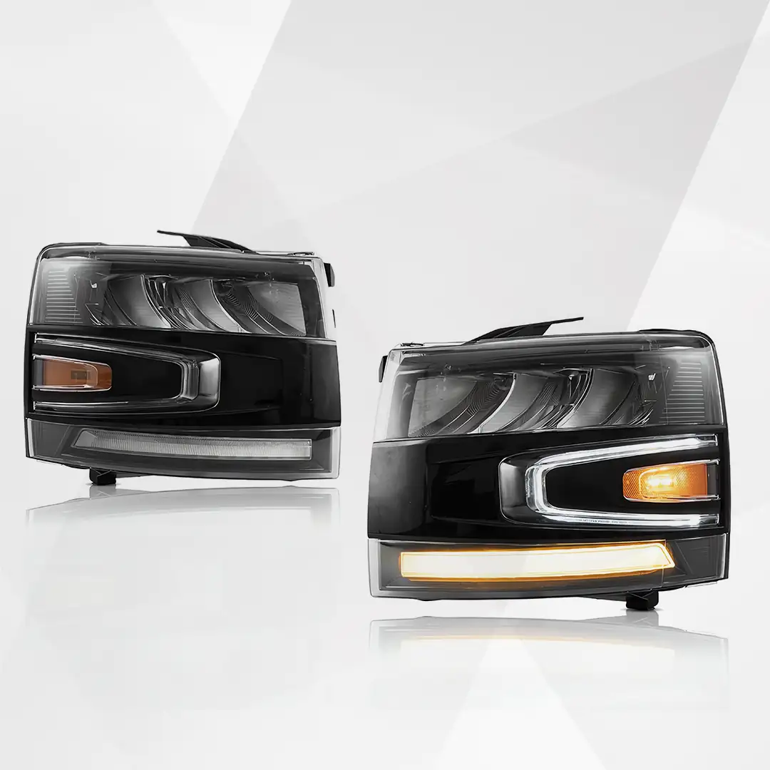 Chevrolet Silverado 2007-2013 Vland LED Chrome Headlights