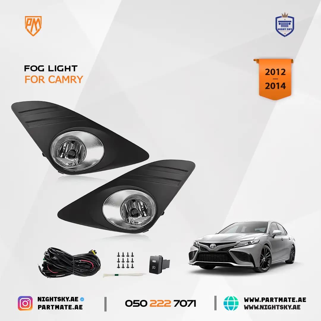 Toyota Camry Fog Light Kit Chrome Cover 2012-2014