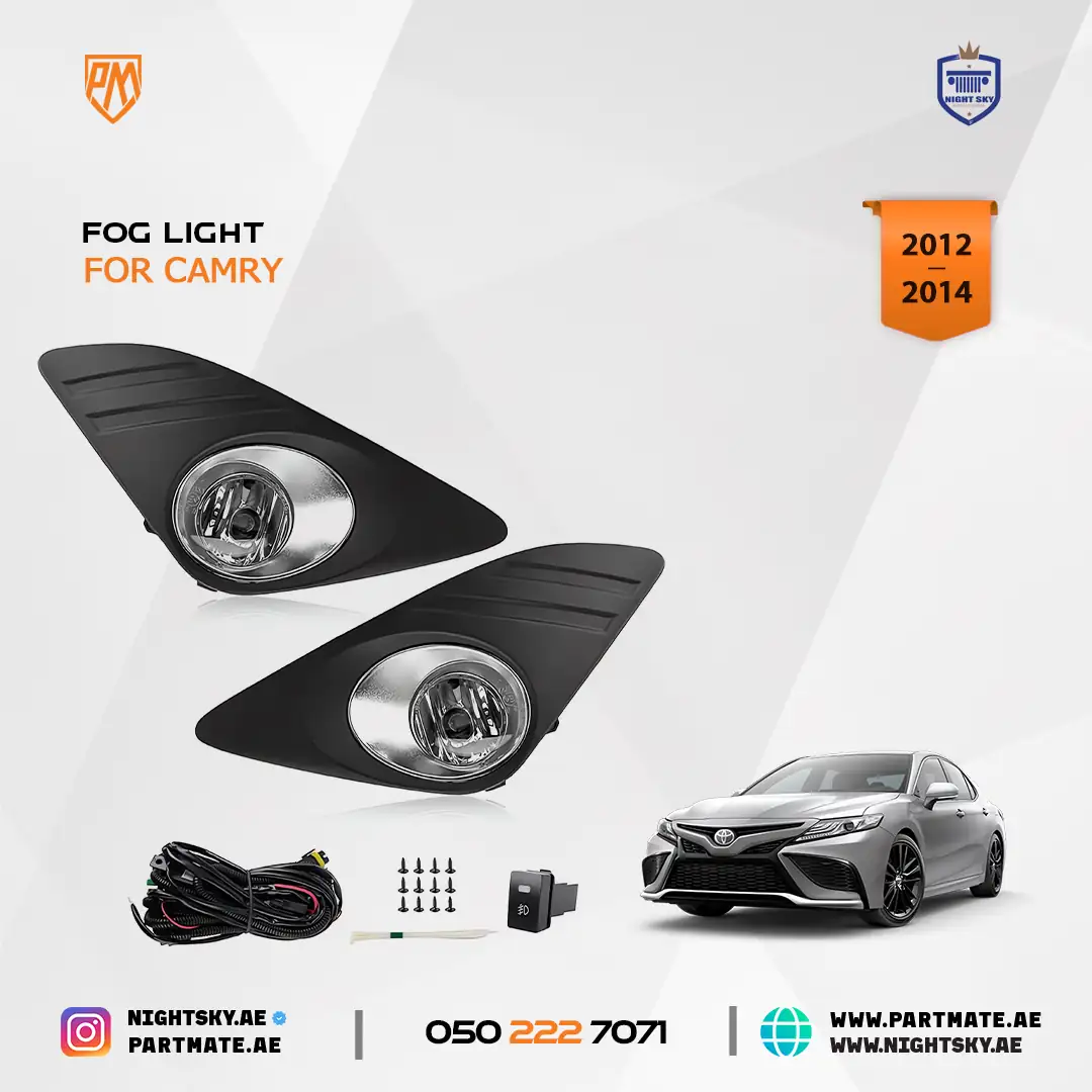 Toyota Camry Fog Light Kit Chrome Cover 2012-2014