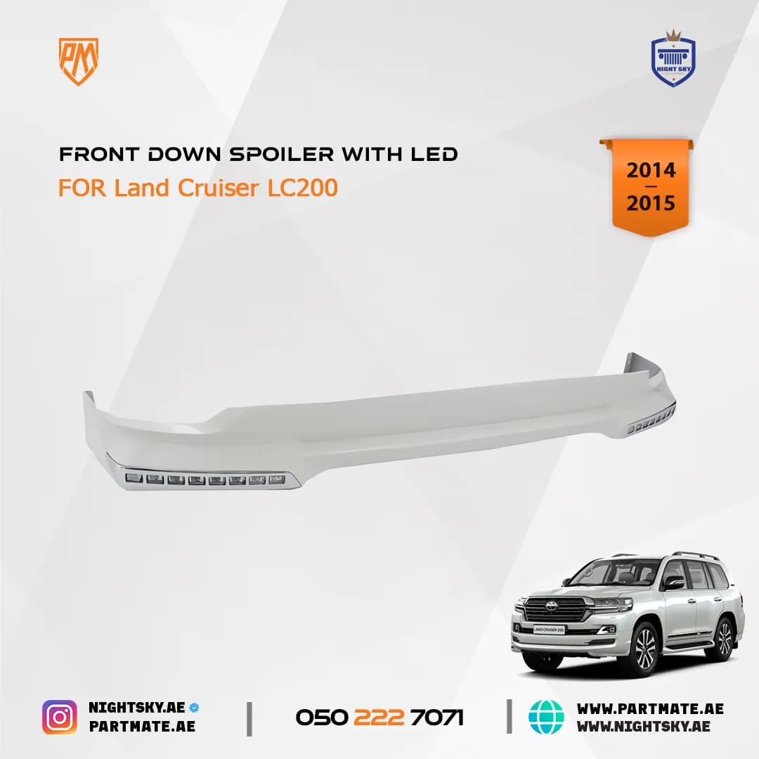 Toyota Land Cruiser (2014-2015) Front Down Spoiler with LED