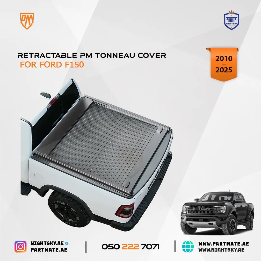 Ford F-150 Retractable PM Tonneau Cover (2010–2025) – Heavy-Duty Bed Protection