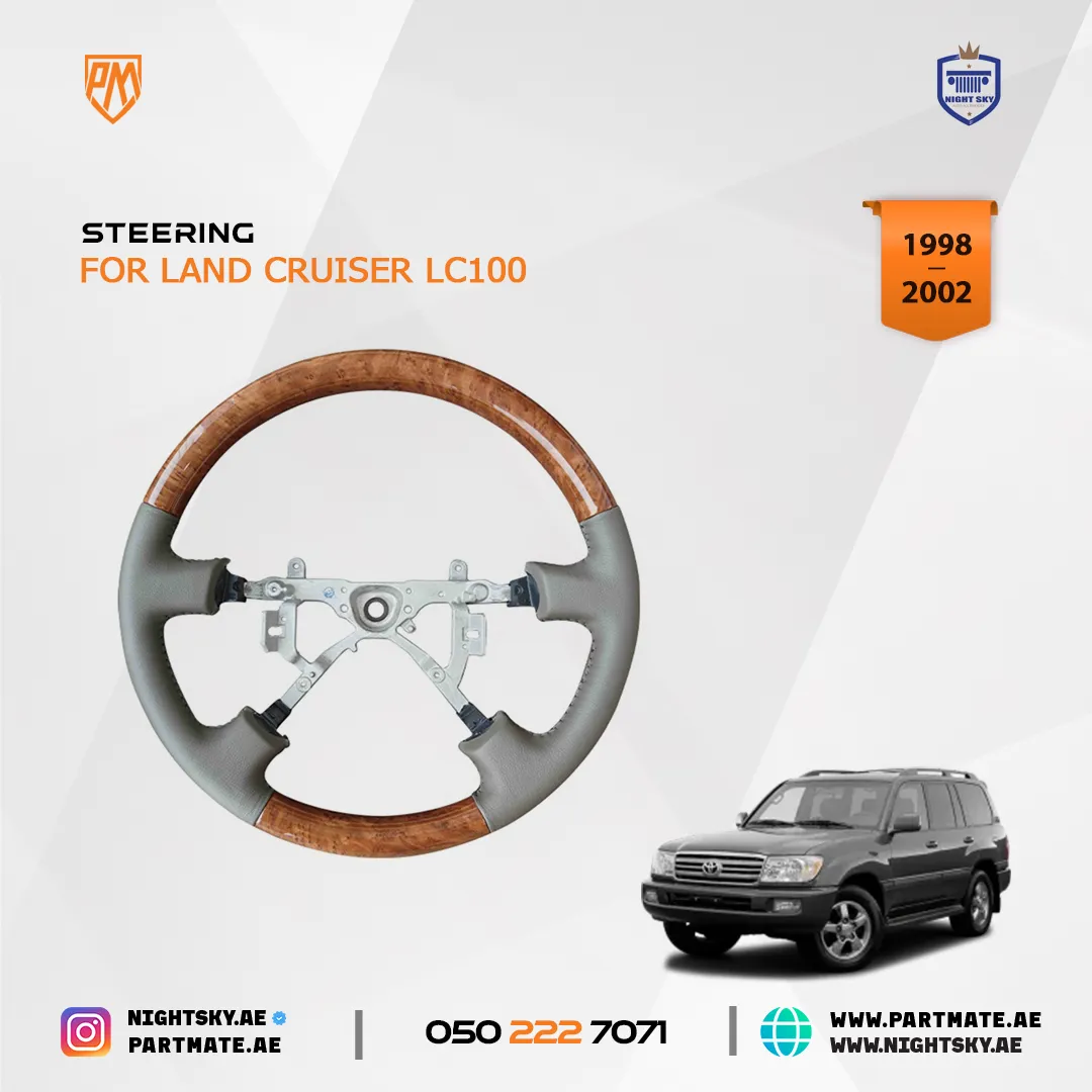 Toyota Land Cruiser FJ100 (2003-2007) Wooden Steering Wheel