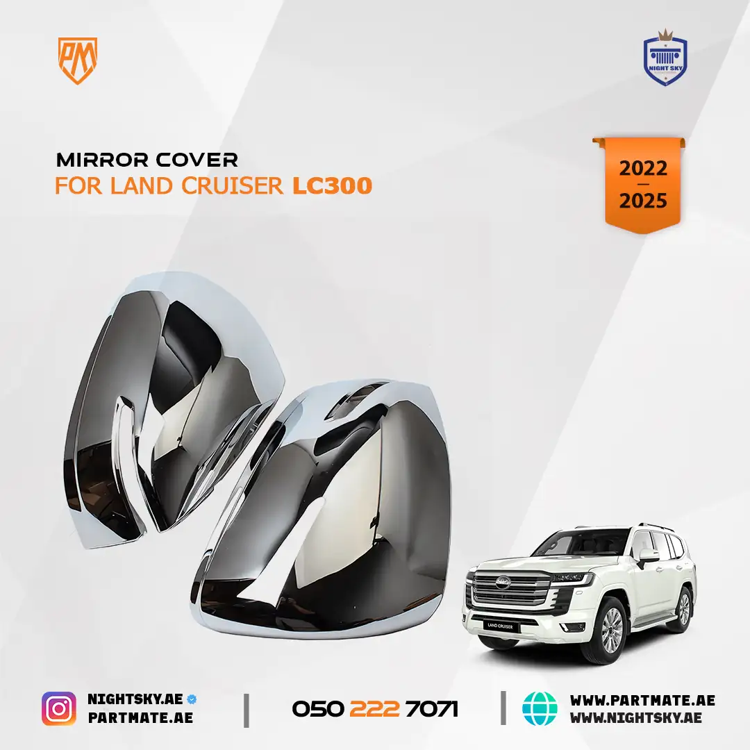 Toyota Land Cruiser 300 Mirror Cover Chrome 2022-2025