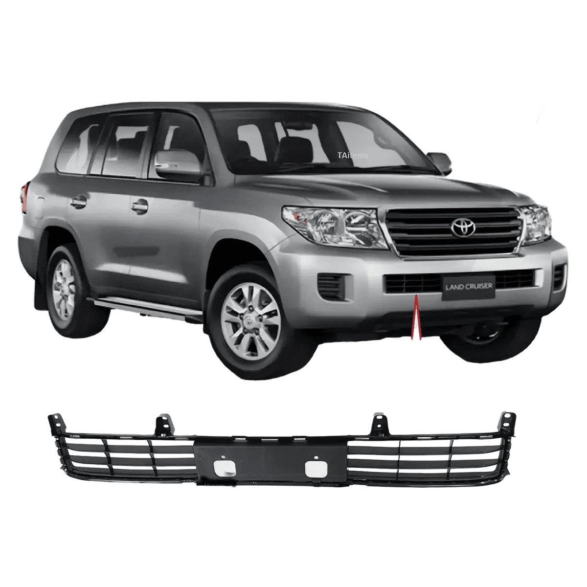 Toyota Land Cruiser FJ200 2012-2015 Front Lower Grille