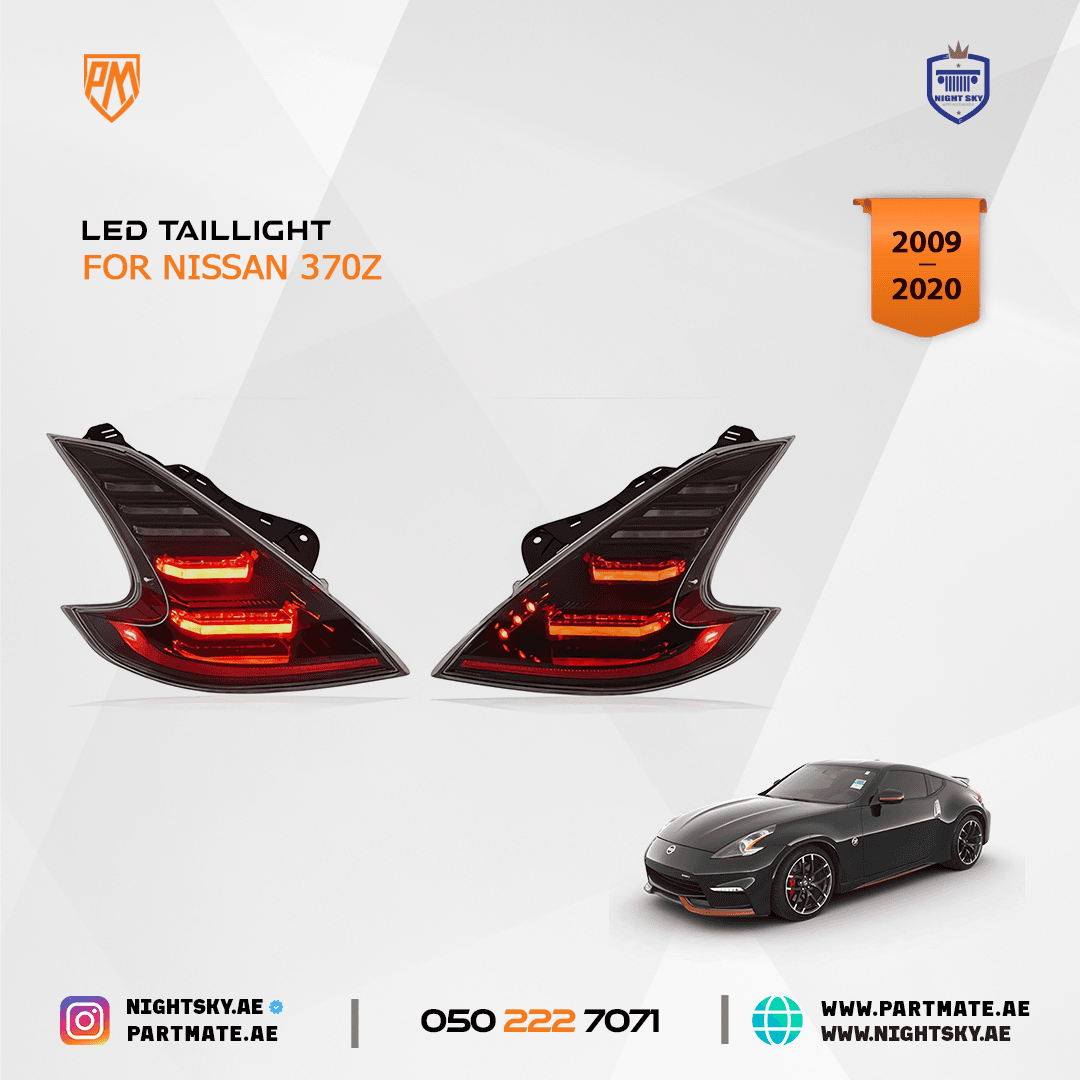 LED Tail Lights for Nissan 370Z 2009-2020 – New DRL Style