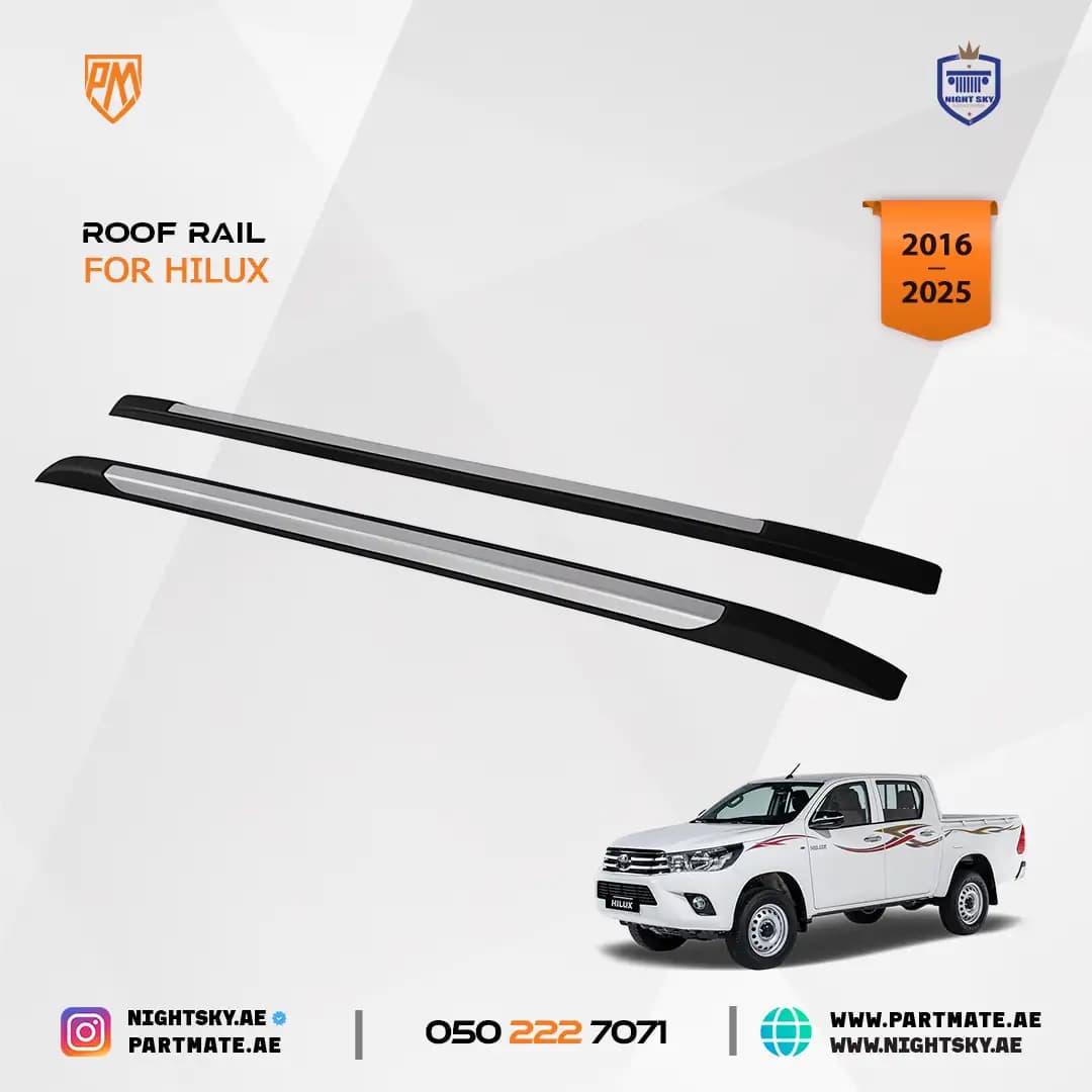 Toyota Hilux Revo Roof Rack Rail Side Bars 2016-2025