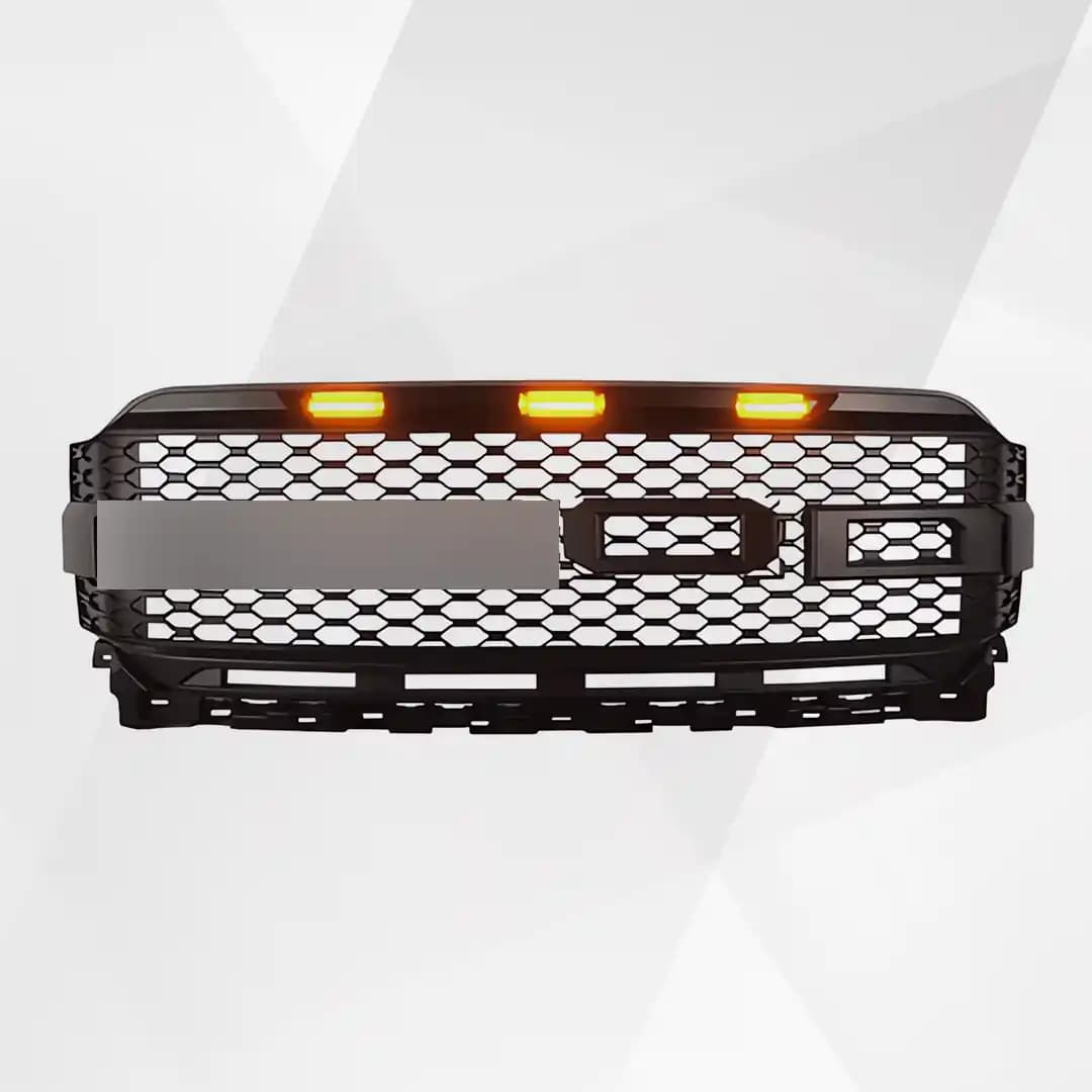 Ford F-150 Front Grille (2021–2022) – Raptor Style w Lights