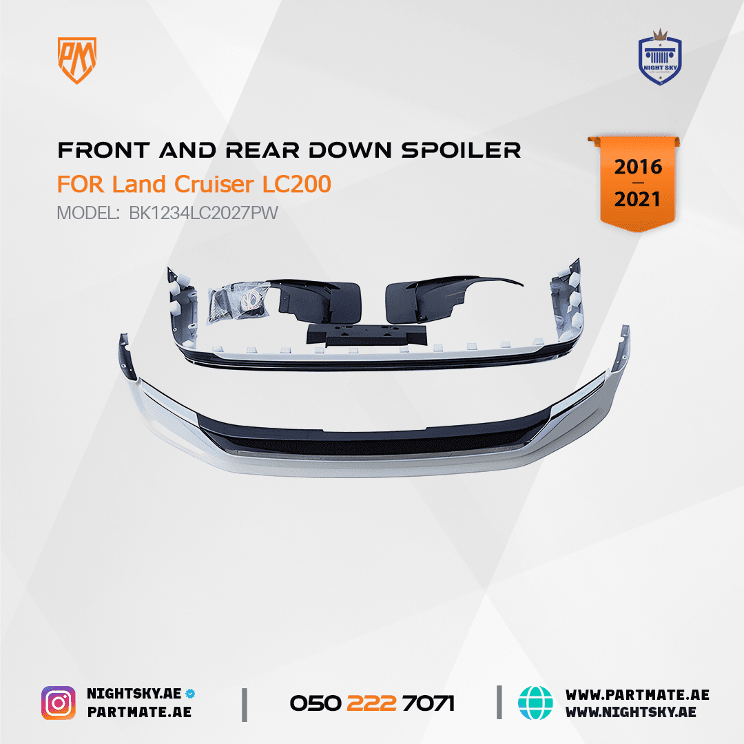 Toyota LC200 (2016-2021) Front & Rear Down Spoiler