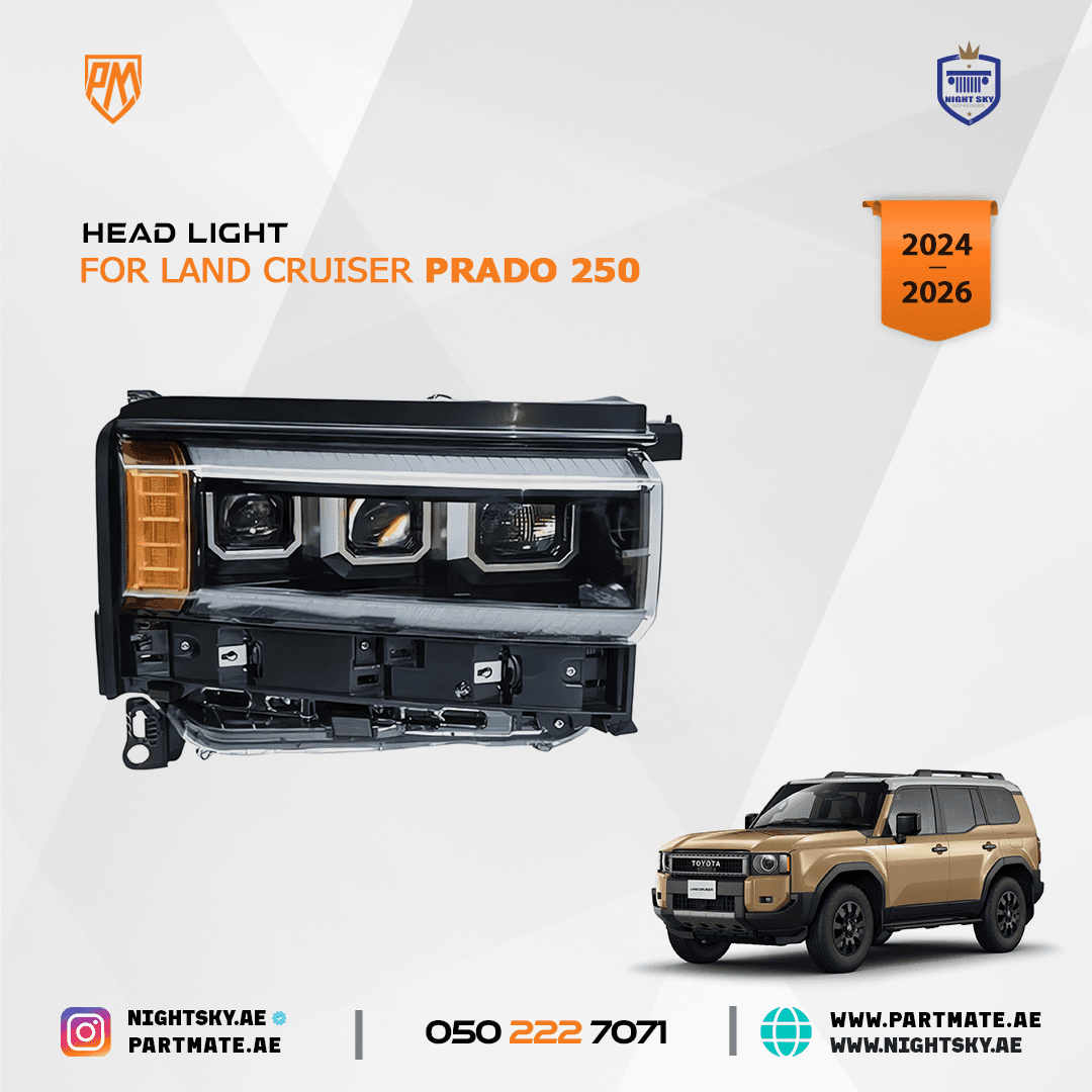 Toyota Land Cruiser Prado LC250 3-Lens LED Headlights 2024+