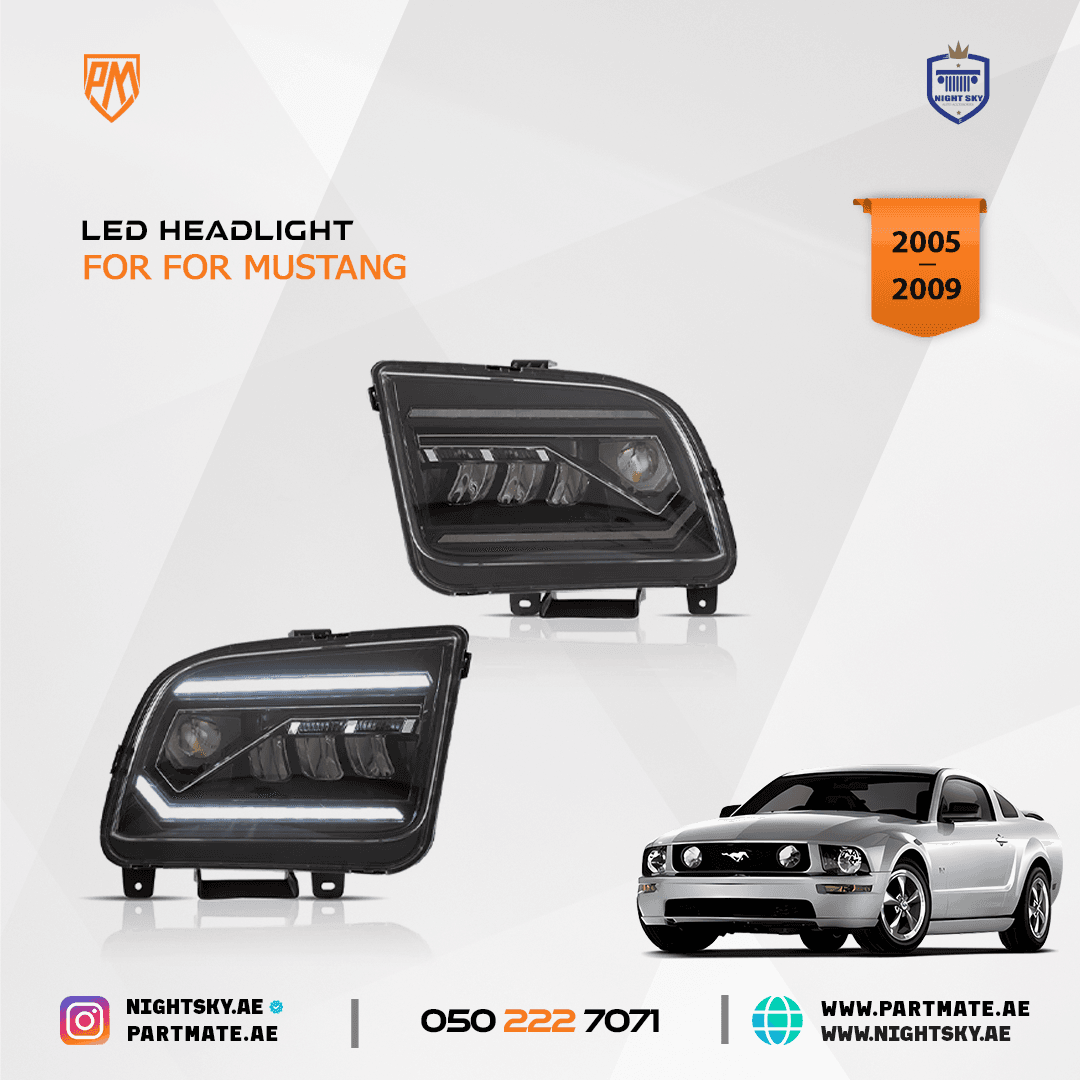 VLAND LED Headlights for Ford Mustang S197 2005-2009