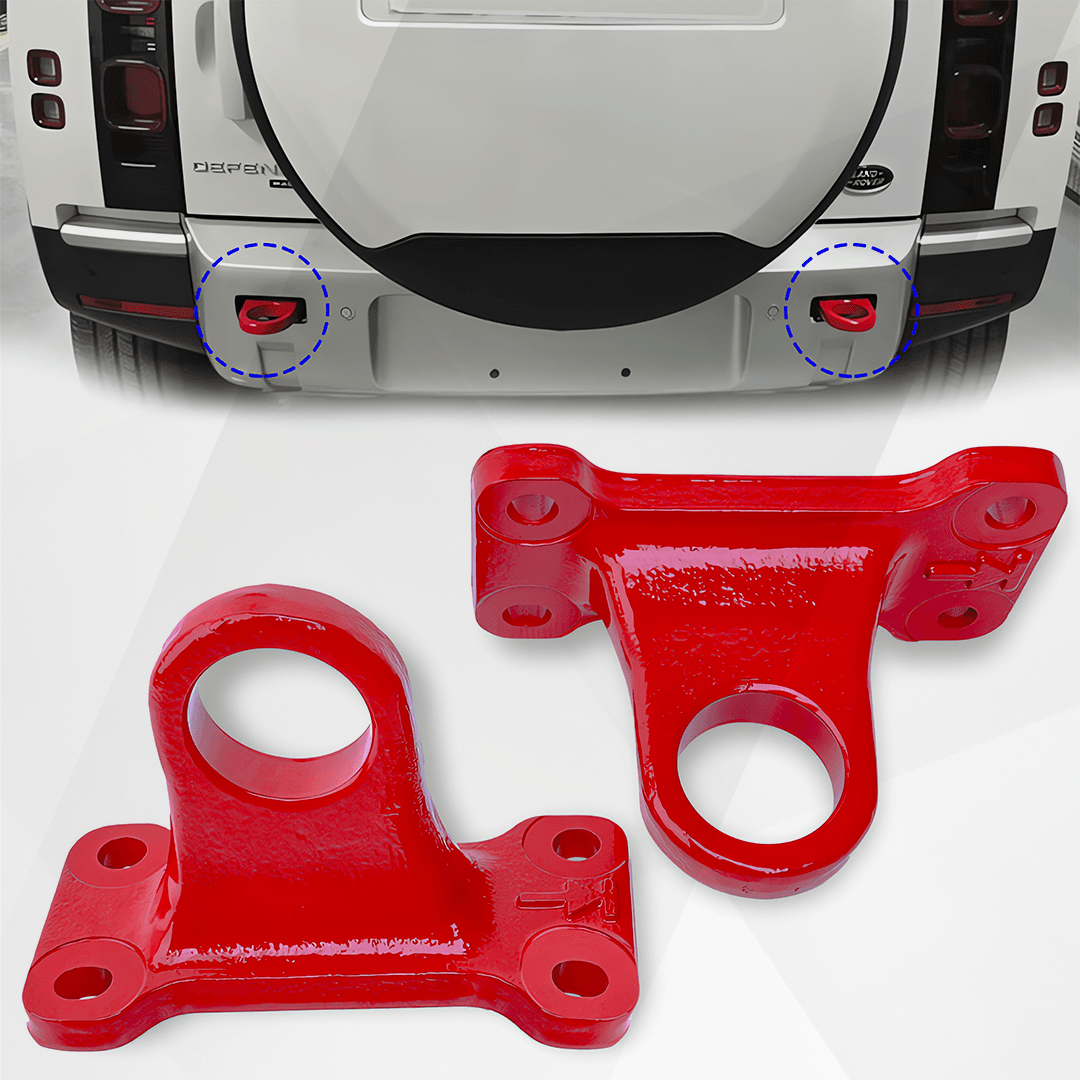 Land Rover Defender Red Rear Tow Hooks 2020-2021 – 2PCS