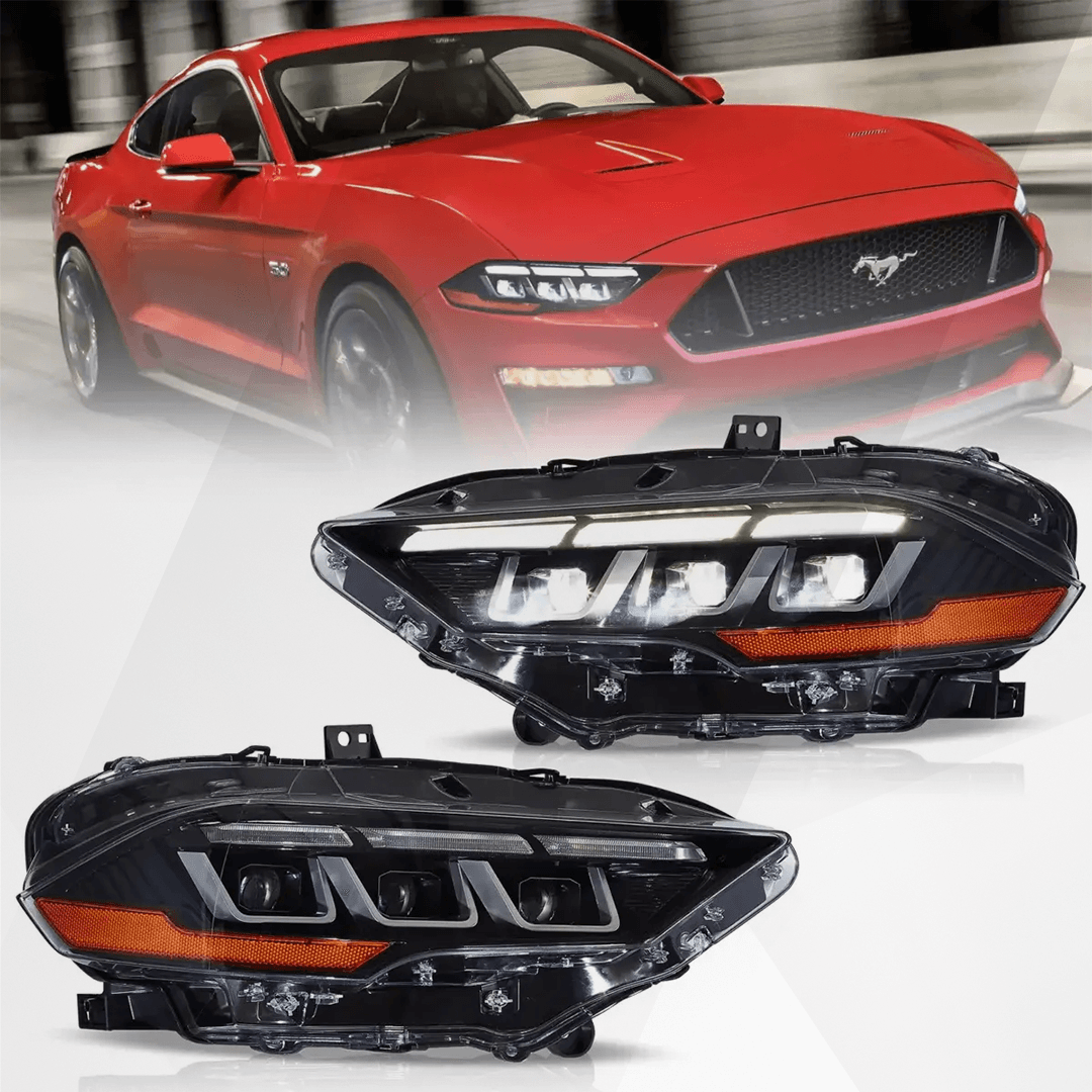 VLAND S650 Style Full LED Headlights for Ford Mustang 2018-2023