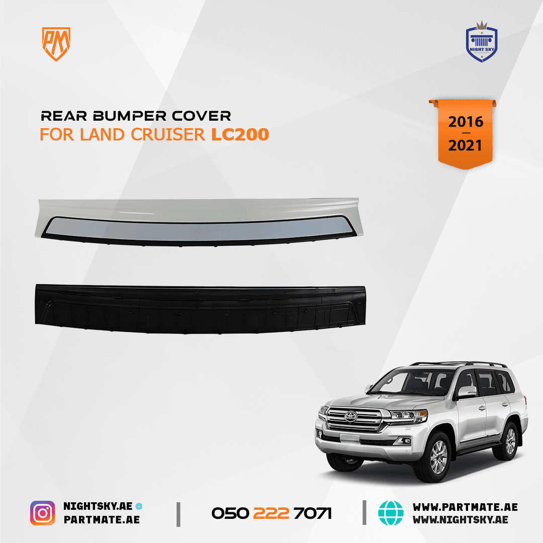 Rear Bumper Protector Step Plate for Land Cruiser LC200 2016-2020