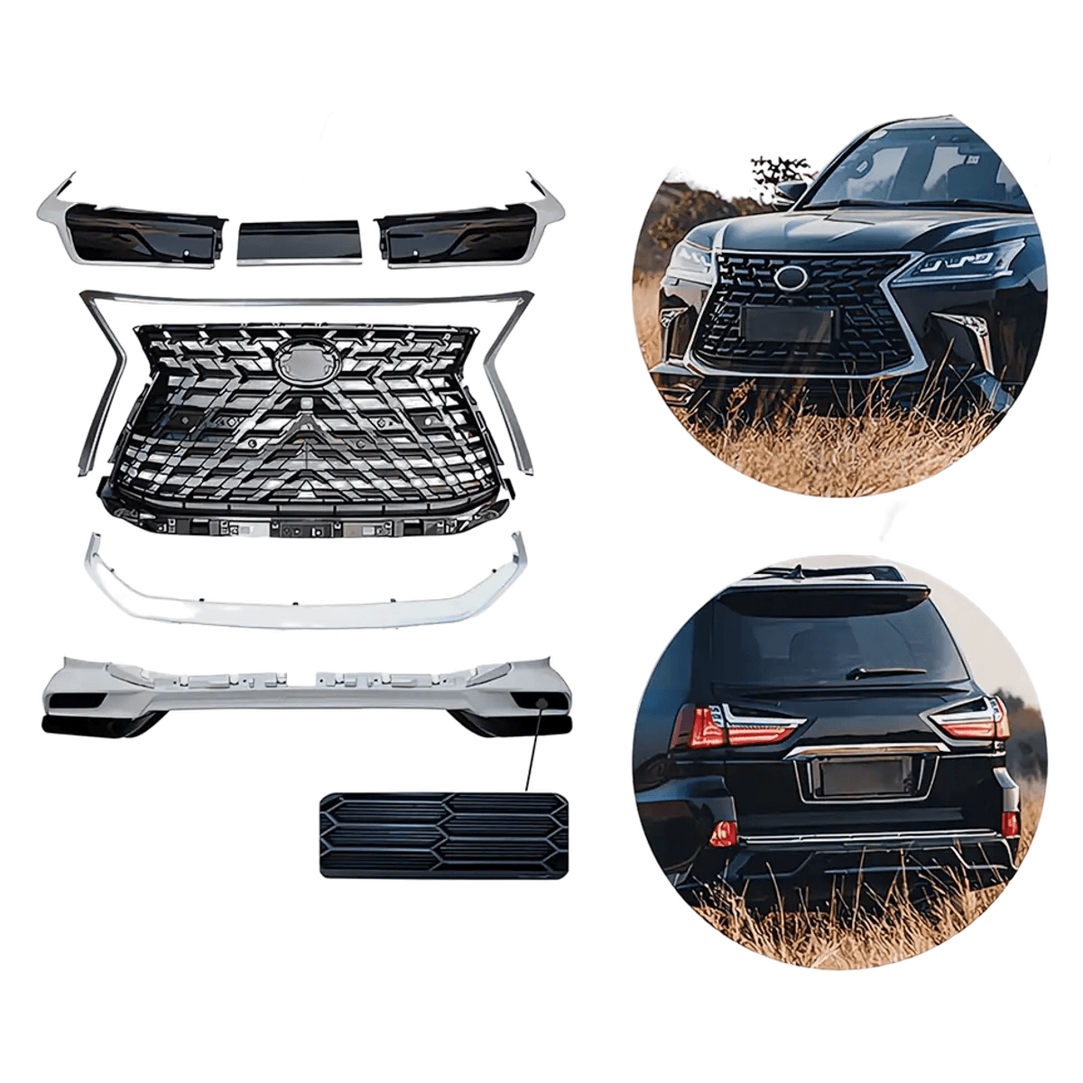Lexus LX570 Front & Rear Bumper Body Kit 2021