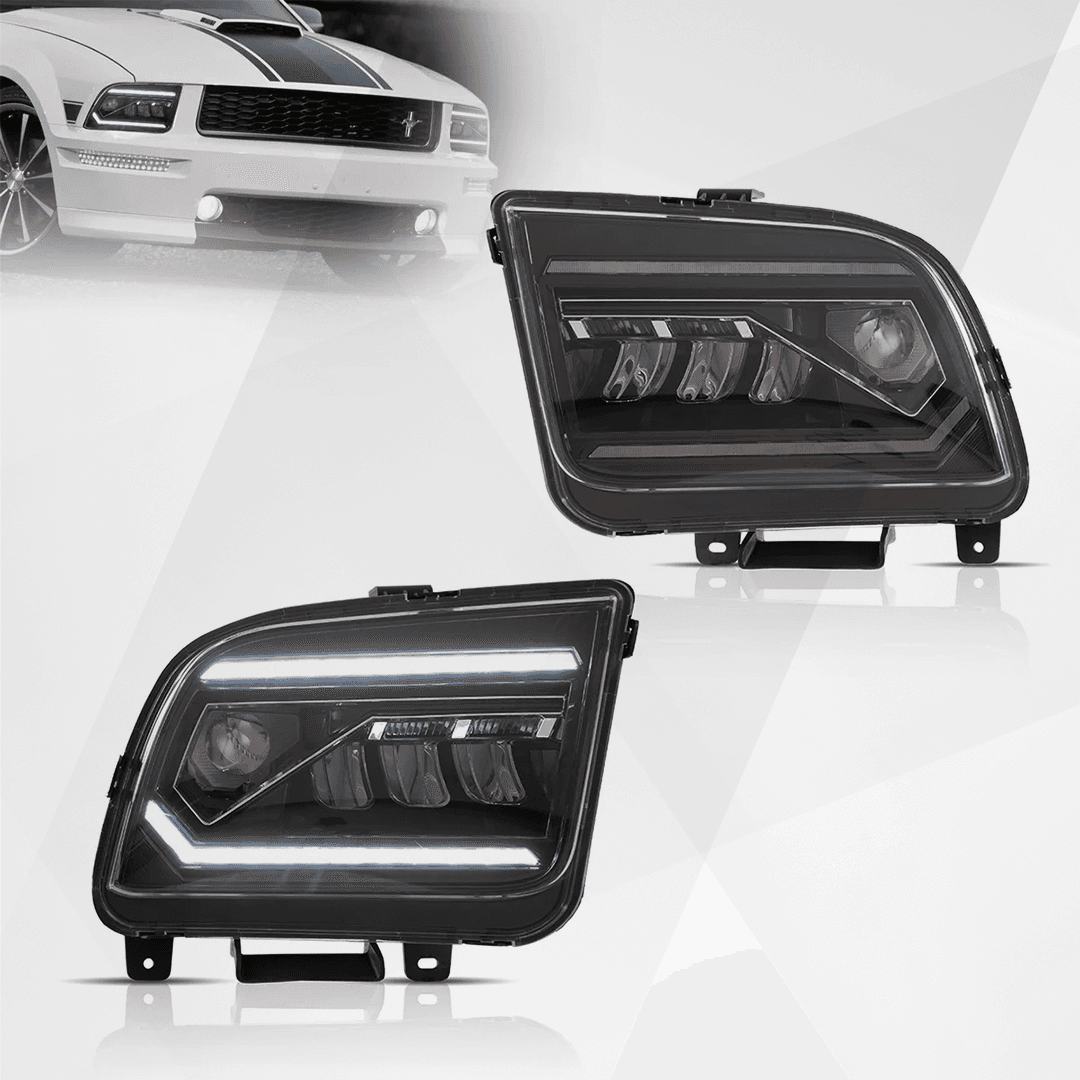 VLAND LED Headlights for Ford Mustang S197 2005-2009