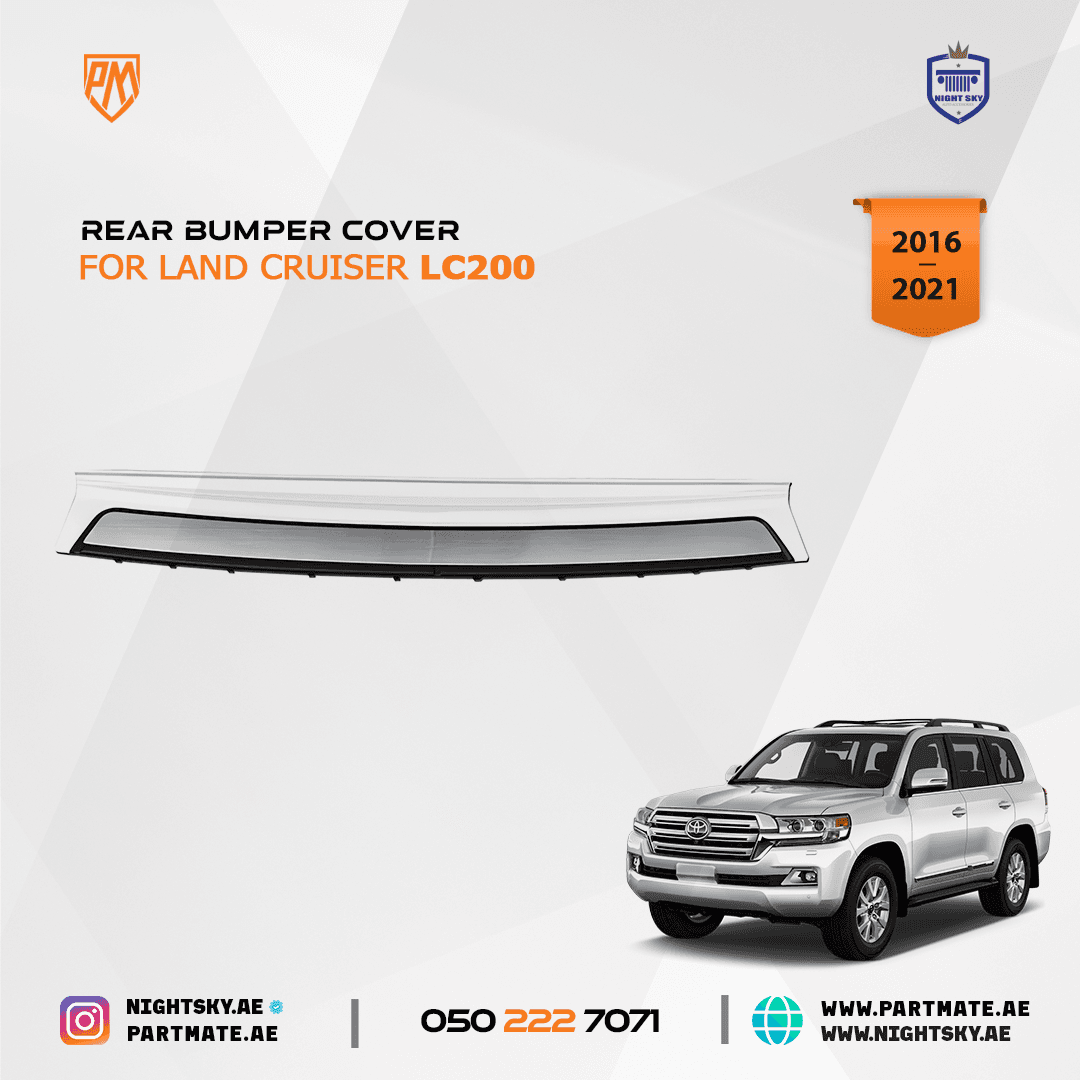 Rear Bumper Protector Step Plate for Land Cruiser LC200 2016-2020