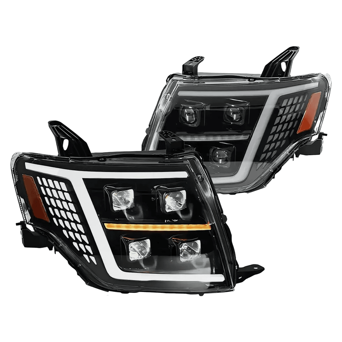 Mitsubishi Pajero V93 V97 LED Headlights Dynamic Animation 2009-2021