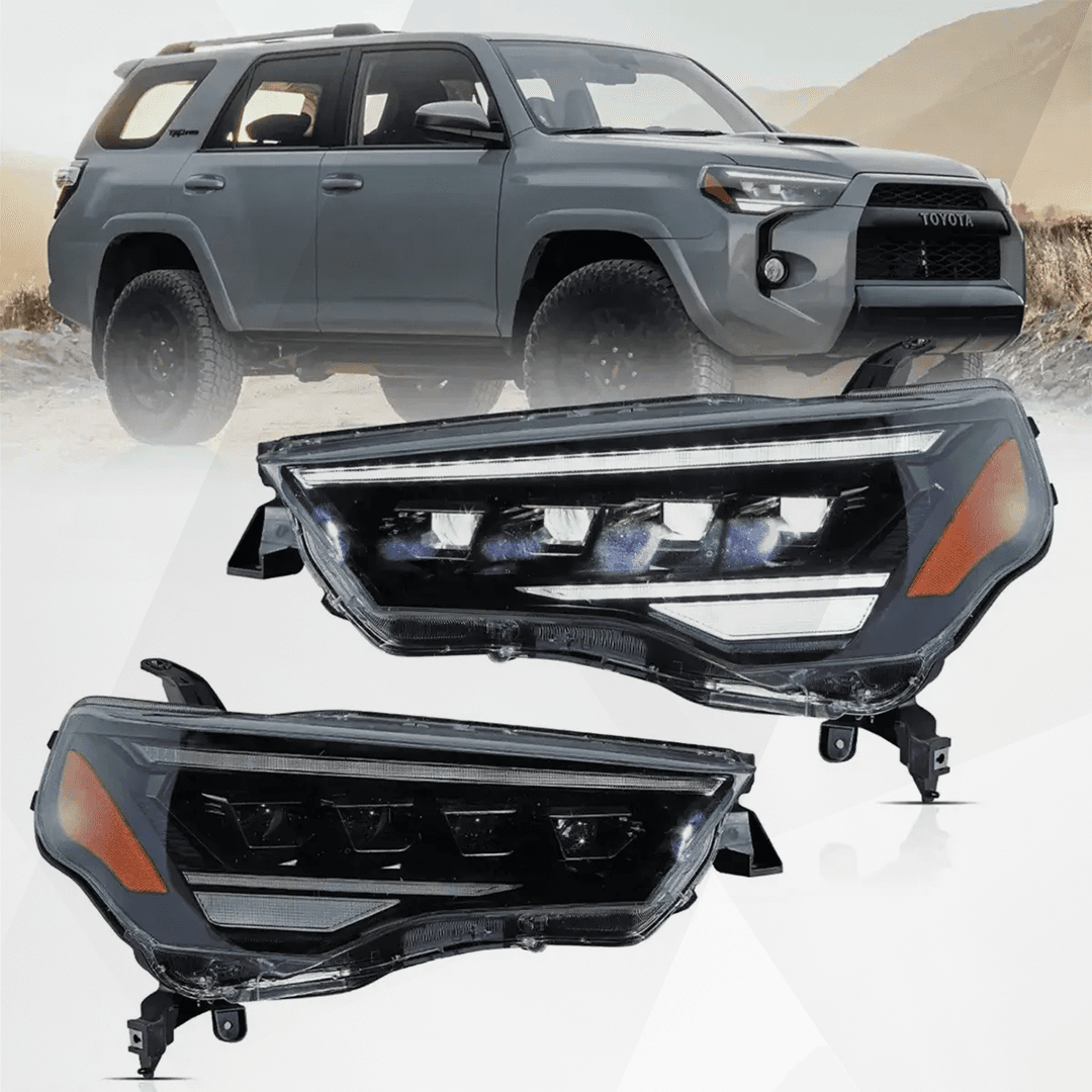 VLAND 4PCS LED Projector Headlights for Toyota 4Runner 2014-2024
