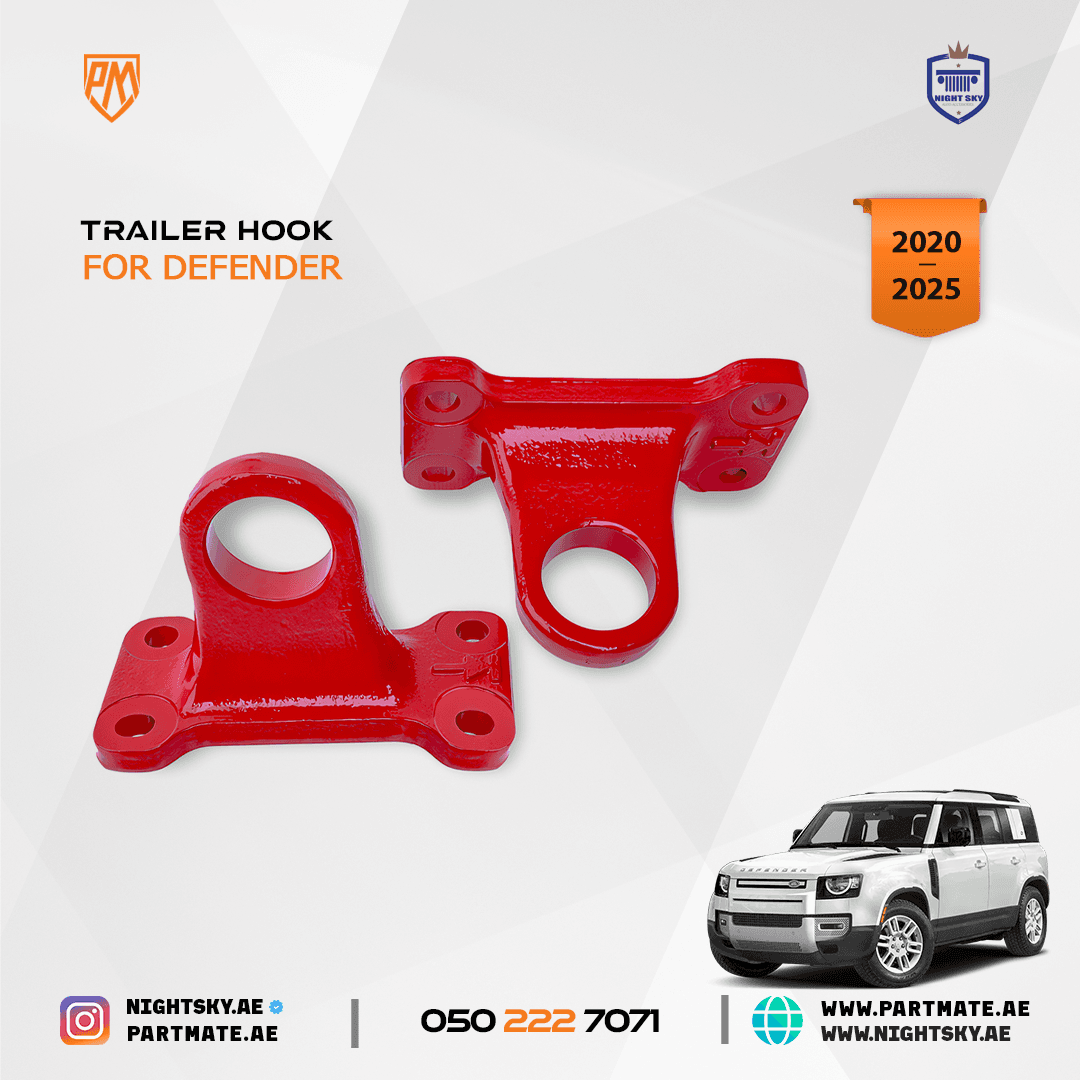 Land Rover Defender Red Rear Tow Hooks 2020-2021 – 2PCS