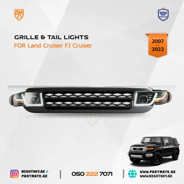 FJ Cruiser Head Lights, Grille & Tail Lights (Body Kit) - Image 4