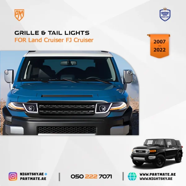 FJ Cruiser Head Lights, Grille & Tail Lights (Body Kit) - Image 5