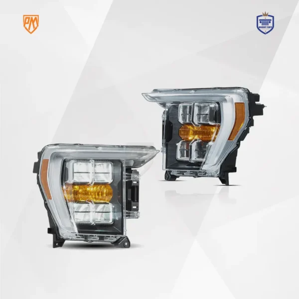 Ford F-150 Vland LED Reflection Bowl Headlights Chrome (2021-2024)