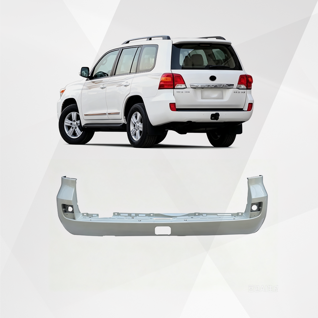White Rear Bumper for Toyota Land Cruiser LC200 2007-2021