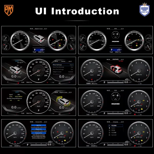 Toyota Land Cruiser (2008-2022) Digital Instrument LCD Cluster Speedometer - Image 2