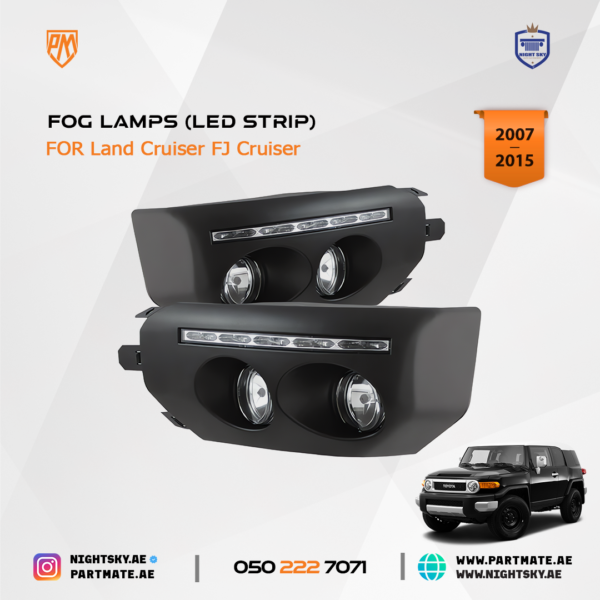 FJ Cruiser Fog Lamps (LED Strip) - Image 3