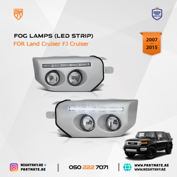 FJ Cruiser Fog Lamps (LED Strip) - Image 4
