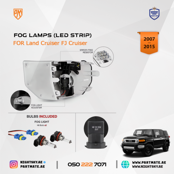 FJ Cruiser Fog Lamps (LED Strip) - Image 5