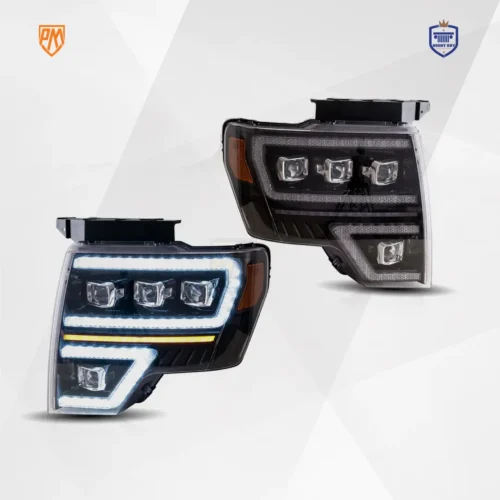 Ford F-150 Vland LED Matrix Projector Headlights Black (2009-2014)