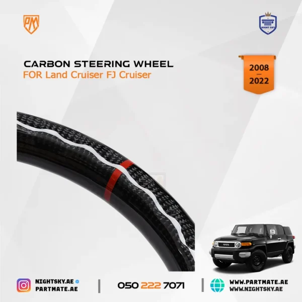 Toyota FJ Cruiser Carbon Steering Wheel (2008-2022) - Image 5