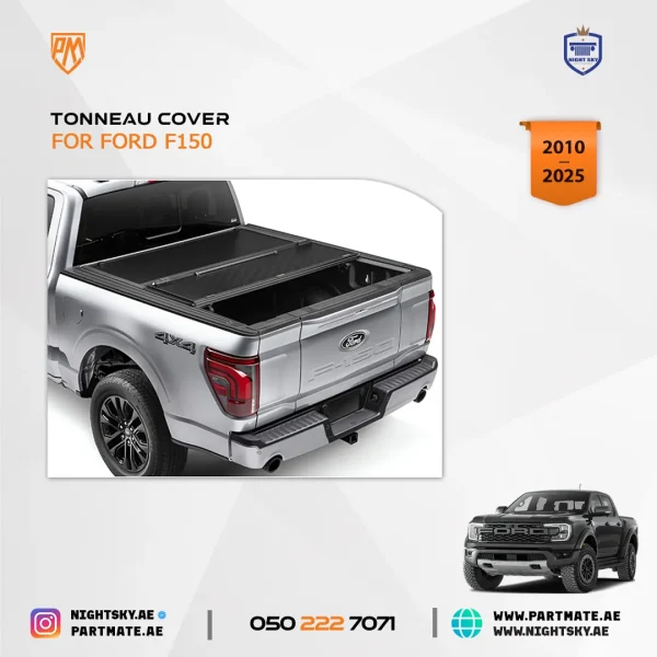 Ford F-150 / Raptor Trifold PM Tonneau Cover (2010–2025) – Heavy-Duty Folding Bed Cover - Image 3