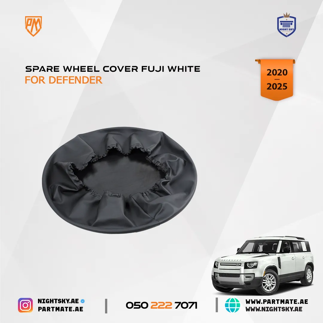 Range Rover Defender Spare Wheel Cover – VPLEW0143 Fuji White (2020–2025) - Image 3