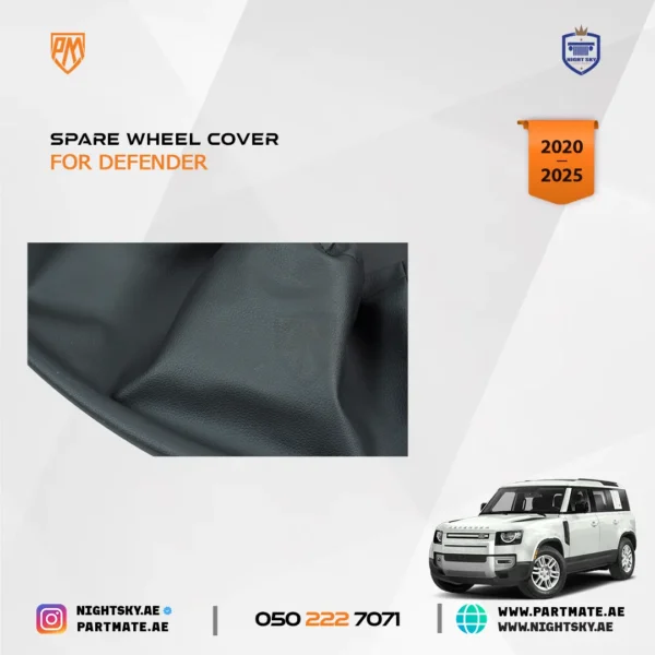 Range Rover Defender Spare Wheel Cover – VPLEW0157 Gloss Black (2020–2025) - Image 5