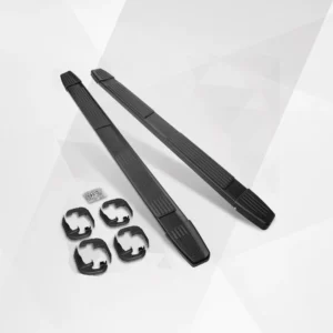 6-Inch Black Aluminum Running Boards / Side Steps / Nerf Bars for GMC Sierra Crew Cab (2019-2024)