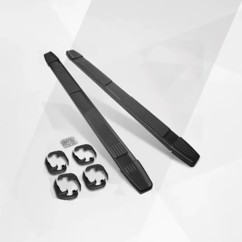 6-Inch Black Aluminum Running Boards / Side Steps / Nerf Bars for GMC Sierra Crew Cab (2019-2024)