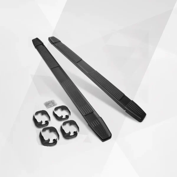 6-Inch Black Aluminum Running Boards / Side Steps / Nerf Bars for GMC Sierra Crew Cab (2019-2024)