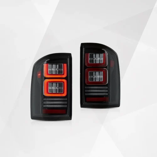 VLAND II Full LED Tail Lights for GMC Sierra 1500/2500/3500 (2014–2018) – Clear with Dynamic Welcome Lighting