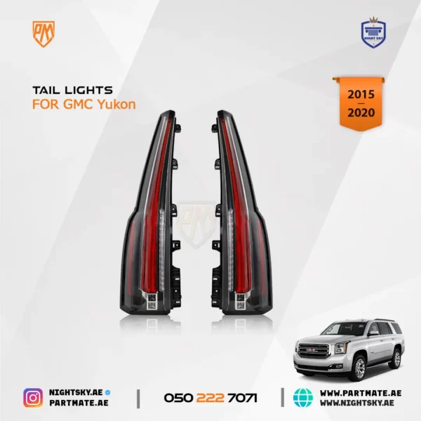 VLAND LED Tail Lights with Upgrade LED Kit for GMC Yukon 4th Gen (2015–2020) - Image 2
