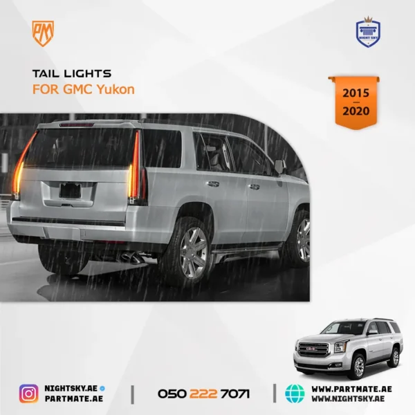 VLAND LED Tail Lights with Upgrade LED Kit for GMC Yukon 4th Gen (2015–2020) - Image 3