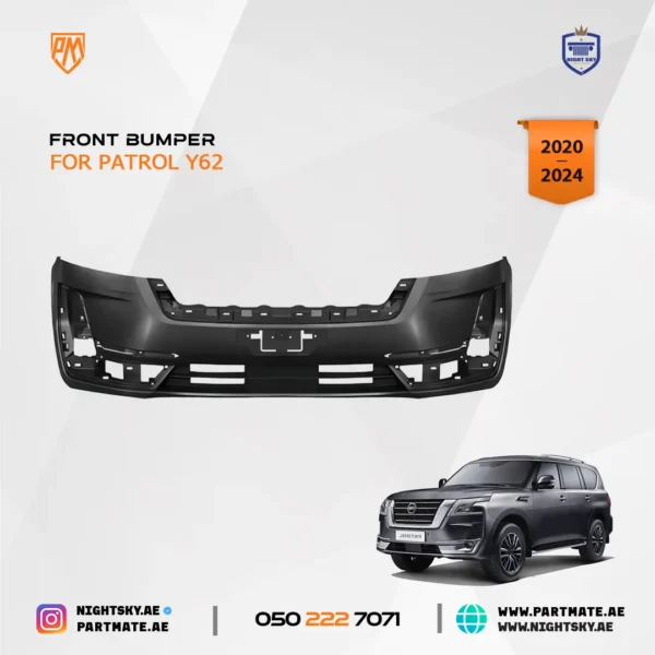 Nissan Patrol Y62 Front Bumper Restyling (2020–2024) - Image 2