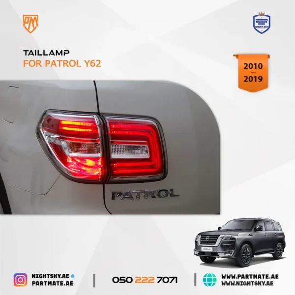 Patrol Y62 LED Tail Lights Rear Assembly (2010–2019) - Image 2