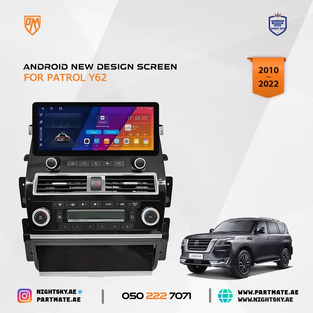 Android Car Stereo for Nissan Patrol Y62 (2010–2022) – 12.3" IPS Touch Screen w/ CarPlay, GPS & AHD Camera - Image 3