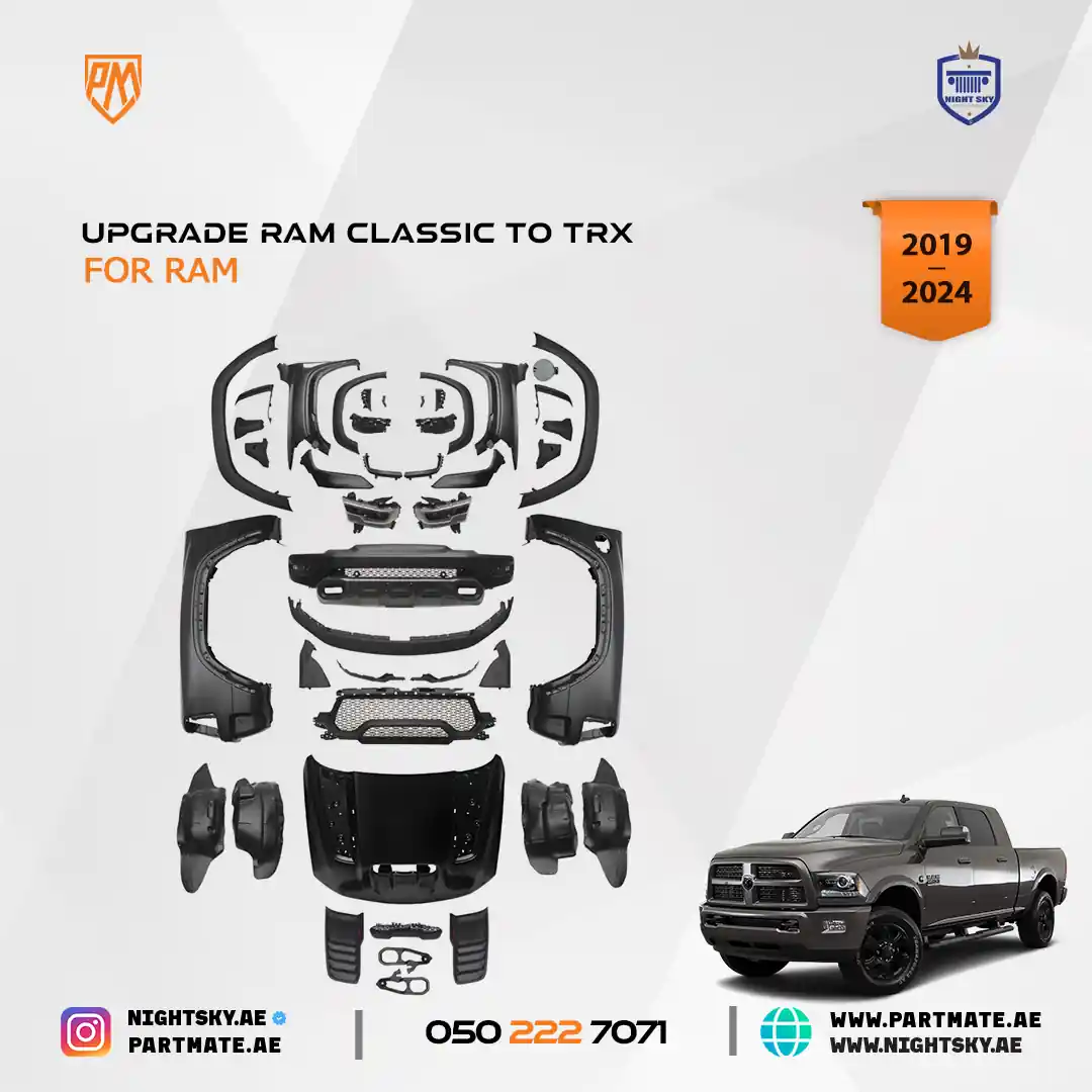 Dodge Ram Conversion Kit (2019–2025 → TRX) – Upgrade wo Tail Lights - Image 2
